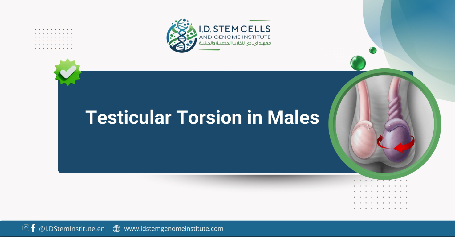 Testicular torsion in males